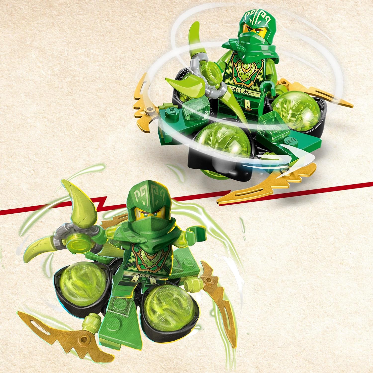 スライム LEGO Ninjago Lloyd's Dragon Power Spin Set Review! (71779