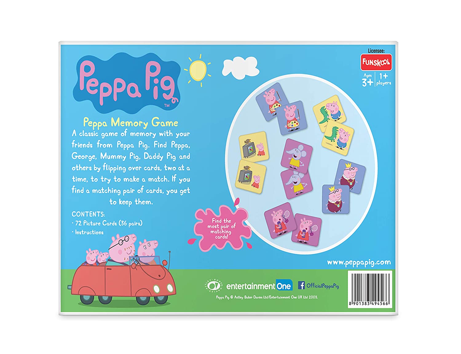 Buy Funskool Games Peppa Pig Memory Game Board Game for Kids 3 Years+ |  Toysrus® India Official Online Store