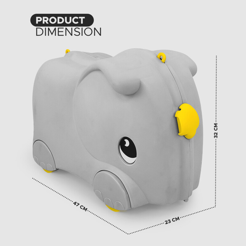 Buy Toys R Us Avigo Suitcase Cum Rideon for Kids Multicolours Small Cabin Luggage with Cap 25 KG Rideons Wagons Non Battery Operated Ride On Silver Toysrus India Official Online Store